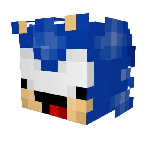 ZEROHOPE Minecraft avatar head, 3D render