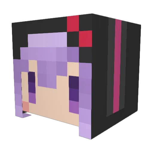 ZERONOCRAFT Minecraft avatar head, 3D render