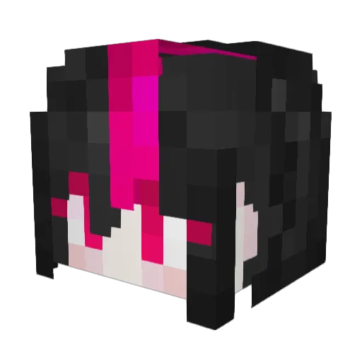 ZERO_0830 Minecraft avatar head, 3D render