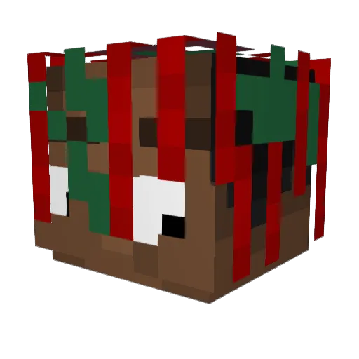 ZERO_51 Minecraft avatar head, 3D render