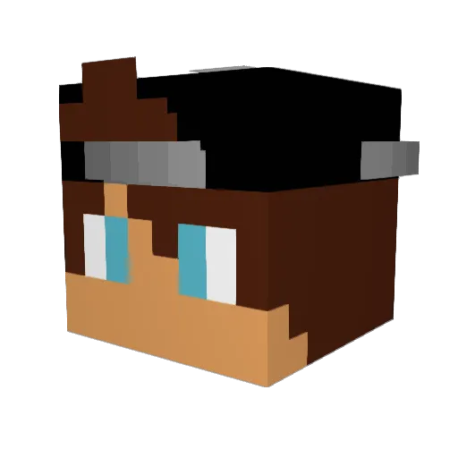 ZERVAS2007 Minecraft avatar head, 3D render