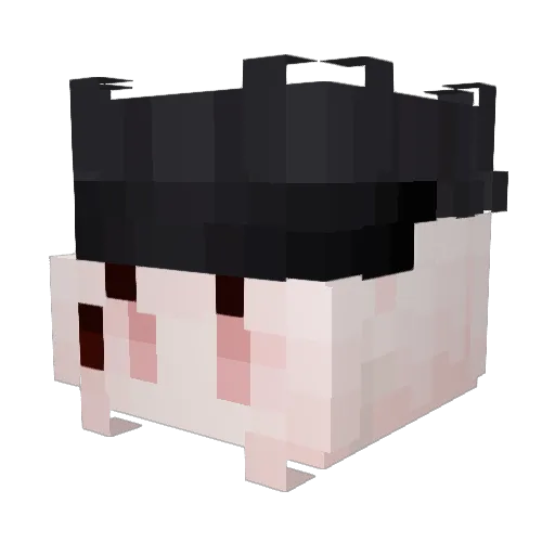 ZESI514 Minecraft avatar head, 3D render