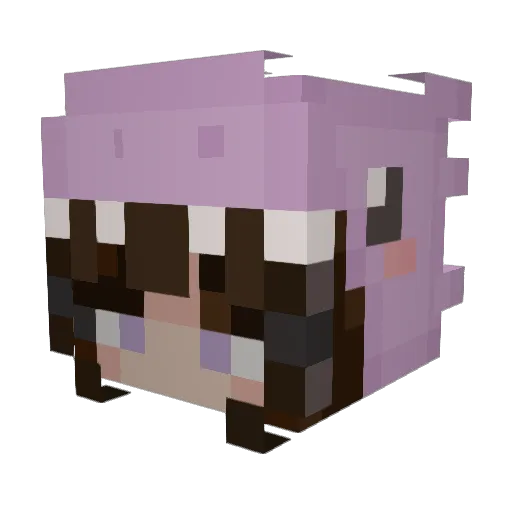 ZESTINlE Minecraft avatar head, 3D render