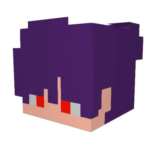 ZETA464 Minecraft avatar head, 3D render