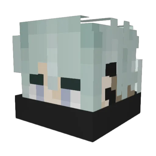 ZETADIVISION Minecraft avatar head, 3D render