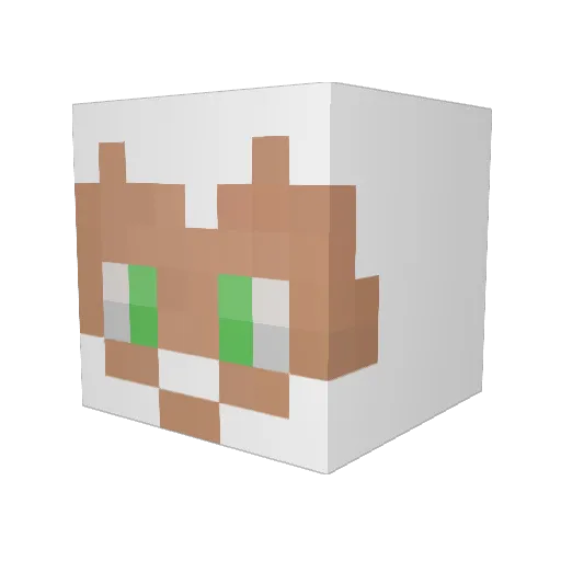 ZETHXN Minecraft avatar head, 3D render