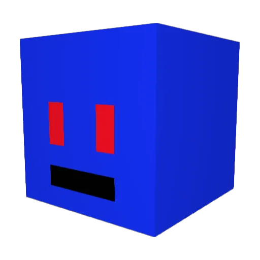 ZETKING Minecraft avatar head, 3D render