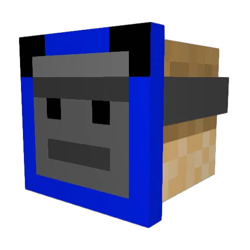 ZEVCRAFTLOVESMEN Minecraft avatar head, 3D render