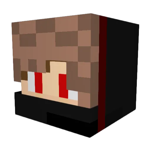 ZE_ALIEN26 Minecraft avatar head, 3D render