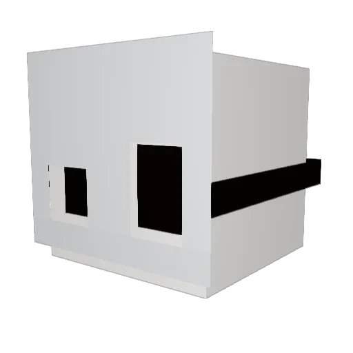 ZE_TA01 Minecraft avatar head, 3D render