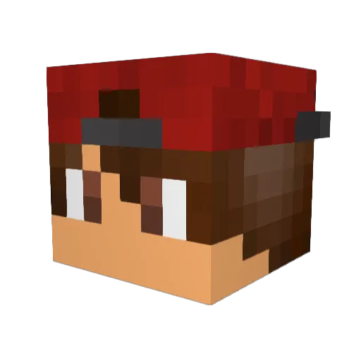 ZElectroZ Minecraft avatar head, 3D render