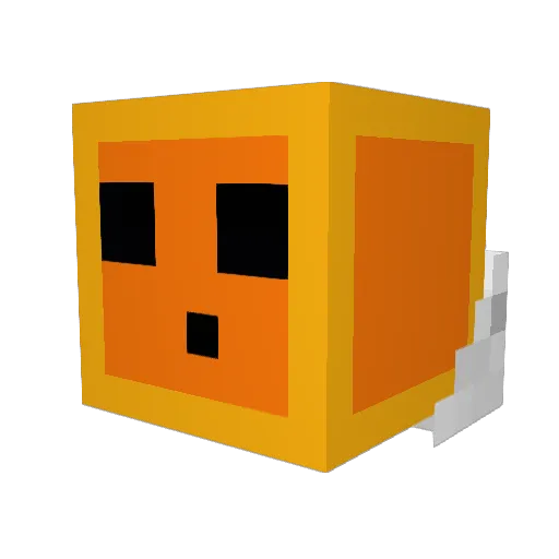 ZFSF72 Minecraft avatar head, 3D render