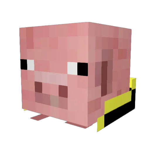 ZF_Zulu Minecraft avatar head, 3D render