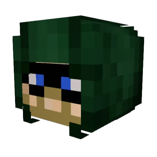 ZForceII Minecraft avatar head, 3D render
