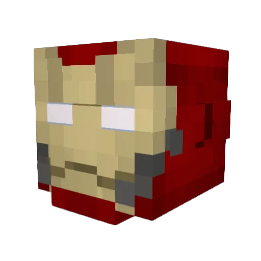 ZGRX Minecraft avatar head, 3D render