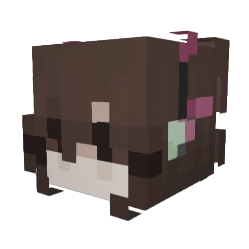 ZGXY Minecraft avatar head, 3D render
