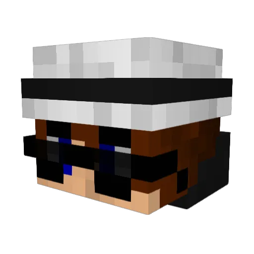 ZGoenMusic Minecraft avatar head, 3D render