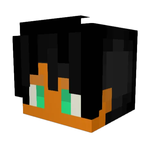 ZH3NGA Minecraft avatar head, 3D render