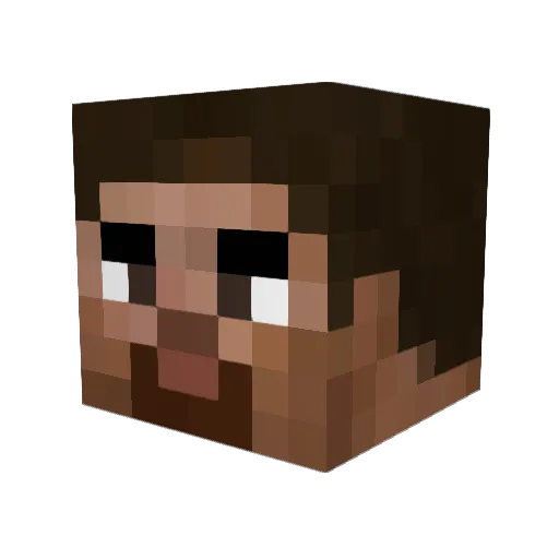 ZH4rk Minecraft avatar head, 3D render