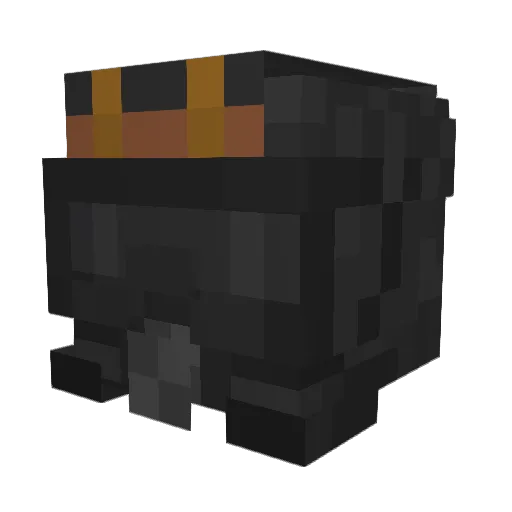 ZH50 Minecraft avatar head, 3D render