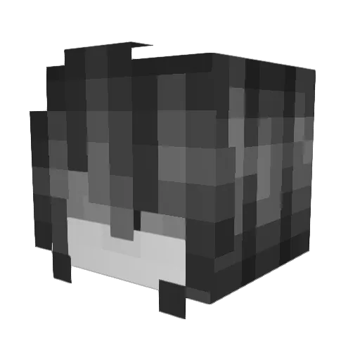 ZHAOSE Minecraft avatar head, 3D render