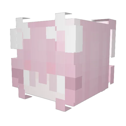 ZHI520U Minecraft avatar head, 3D render