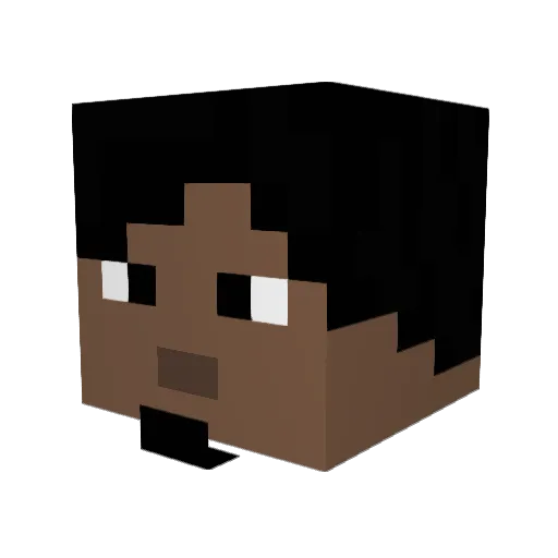 ZHIIUS Minecraft avatar head, 3D render