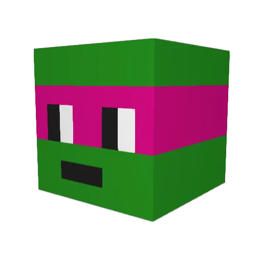 ZHIZHANOS Minecraft avatar head, 3D render
