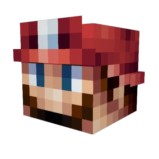 ZHK4 Minecraft avatar head, 3D render