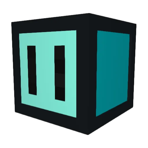 ZHONLEX Minecraft avatar head, 3D render