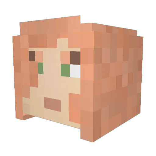 ZHOSMINKA229 Minecraft avatar head, 3D render