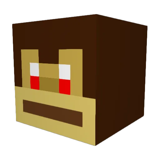 ZH_DieCity Minecraft avatar head, 3D render