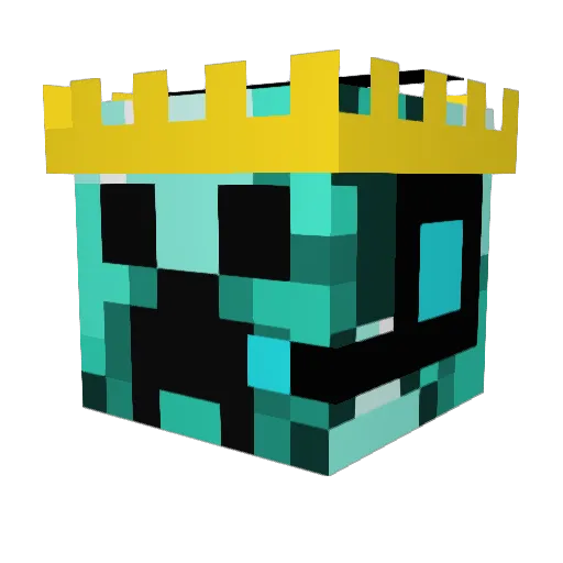 ZIC_08 Minecraft avatar head, 3D render