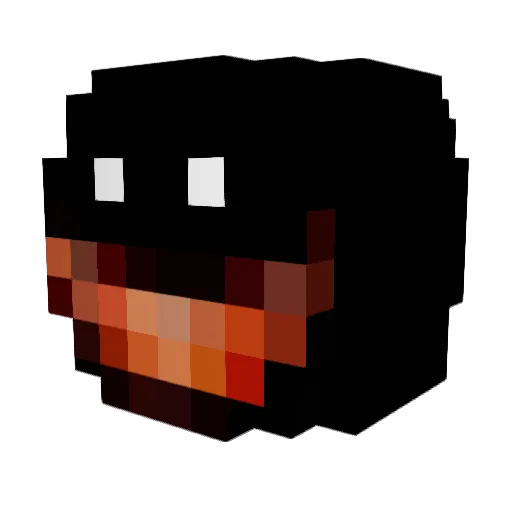 ZIGGI Minecraft avatar head, 3D render