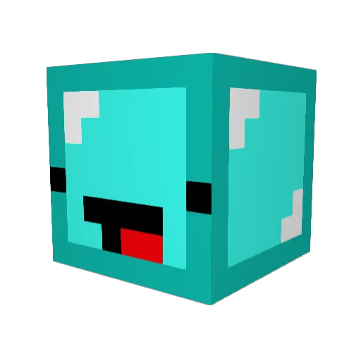 ZIGzz Minecraft avatar head, 3D render