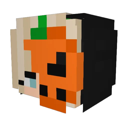 ZIMIA0 Minecraft avatar head, 3D render