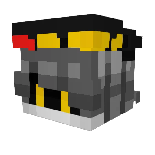 ZIN334 Minecraft avatar head, 3D render