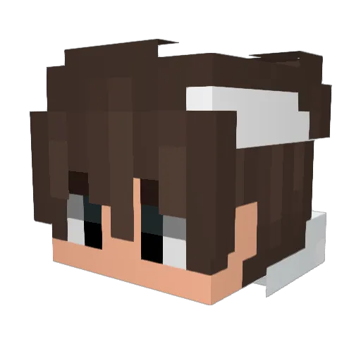 ZINHOmrt Minecraft avatar head, 3D render
