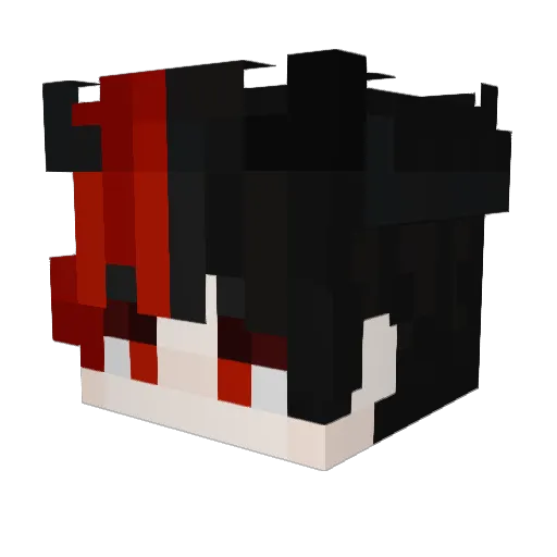 ZINyt2 Minecraft avatar head, 3D render