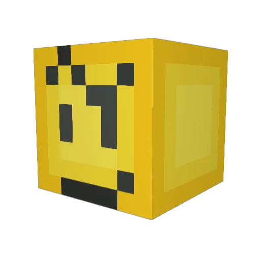 ZIPSHOTS Minecraft avatar head, 3D render
