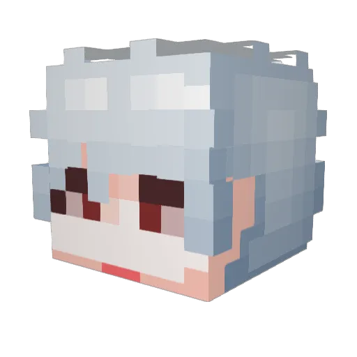 ZInEunn Minecraft avatar head, 3D render