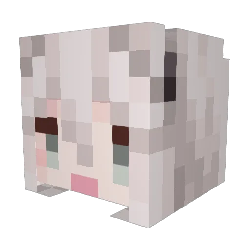 ZJI99210 Minecraft avatar head, 3D render