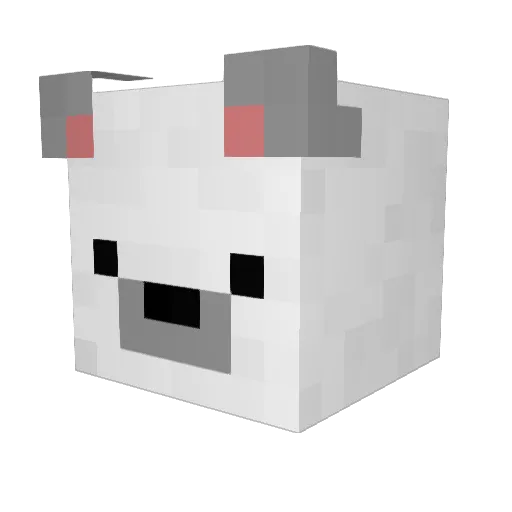 ZJchuan Minecraft avatar head, 3D render