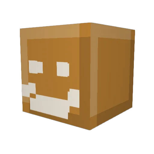 ZK104 Minecraft avatar head, 3D render