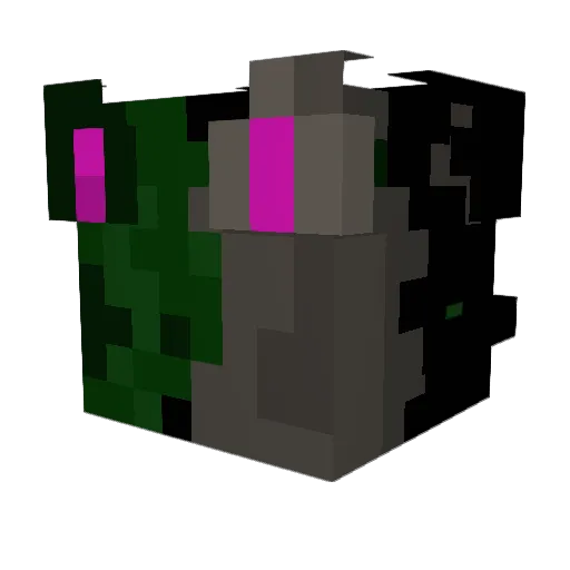 ZK4592 Minecraft avatar head, 3D render