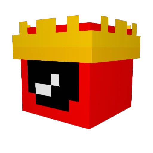 ZKIP10 Minecraft avatar head, 3D render