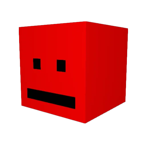 ZK_DAI Minecraft avatar head, 3D render