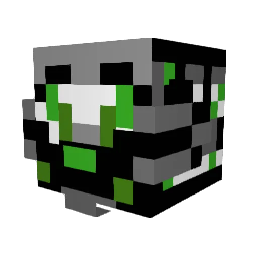 ZKillerProxy Minecraft avatar head, 3D render