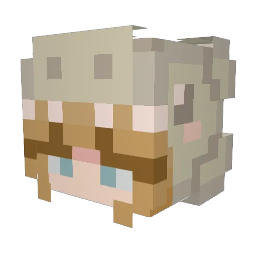 ZLightningZ Minecraft avatar head, 3D render