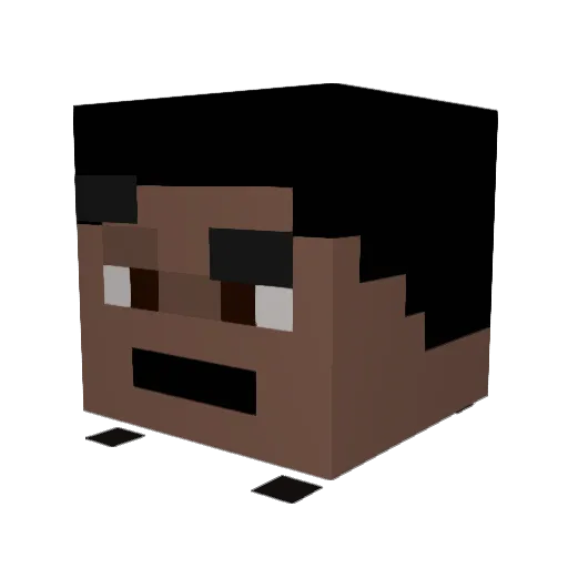 ZLny Minecraft avatar head, 3D render